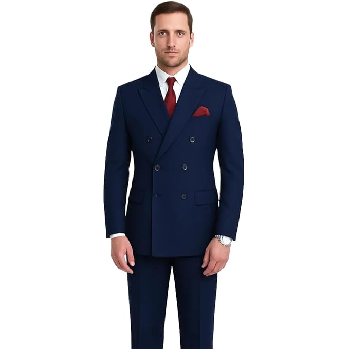 Men's 2 Piece Double Breasted Suit