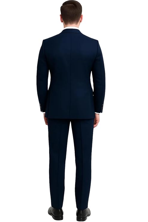 Men's 2 Piece Double Breasted Suit - Image 4